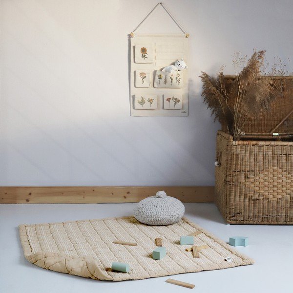 Tappeto da gioco beige per bambini Anna - Nattiot-image-2