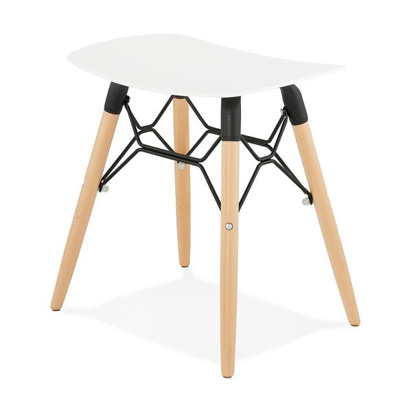 Sgabello bianco Jartel - Kokoon-image-1