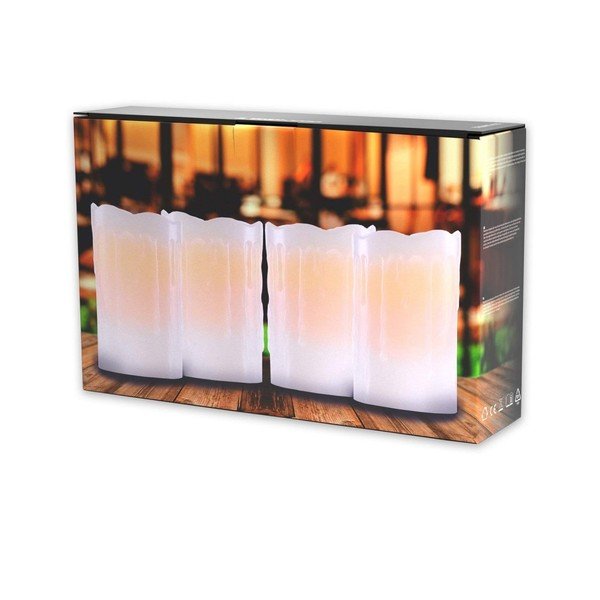 Set di 4 candele Subtle Light - DecoKing