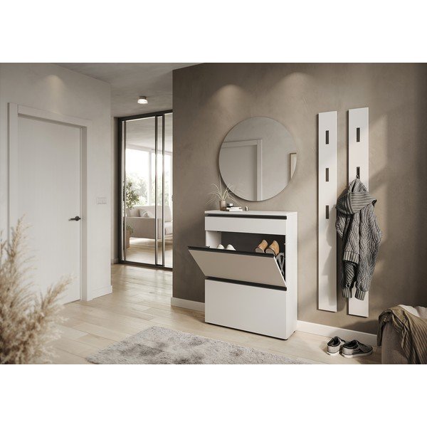 Scarpiera color crema 80x107x29 cm Baldone – Germania-image-1