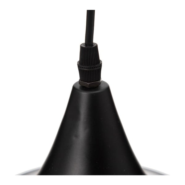 Lampadario nero con paralume in metallo ø 36 cm - Ixia-image-2