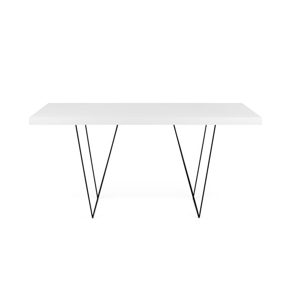 Tavolo bianco con gambe nere , 180 x 77 cm Multi - TemaHome-image-3