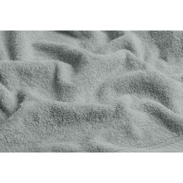 Set di asciugamani per viso e corpo tipo terry grigio chiaro in cotone 2 pz – Foutastic-image-3