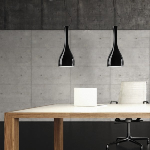 Luce ITTEKI Elementare, opale lucido/nero/nero - Sotto Luce-image-1