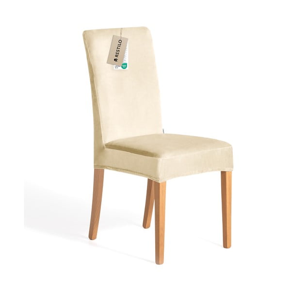 Set di coprisedia beige con rivestimento elastico per sedie 4 pz 48 cm Sento – Restilo-image-3