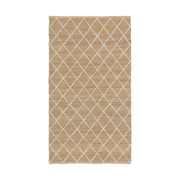 Tappeto di colore naturale in iuta tessuto a mano 80x150 cm Kunu – Westwing Collection