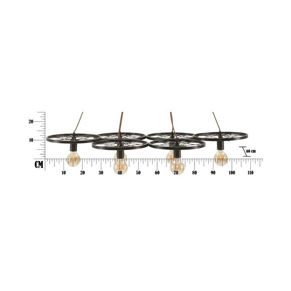 Apparecchio a sospensione con 6 lampade Ciclo - Mauro Ferretti-image-1
