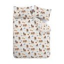 Set copripiumino e federa greige per letto matrimoniale e per letto esteso 230x220 cm Halloween Highland Cow – Catherine Lansfield