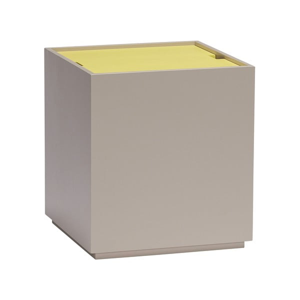 Cassapanca in legno di frassino giallo-grigio 40x45 cm Vault - Hübsch-image-2