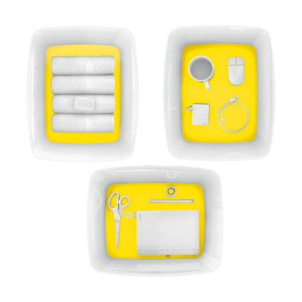 Scatola di plastica bianco-gialla con coperchio MyBox - Leitz-image-2
