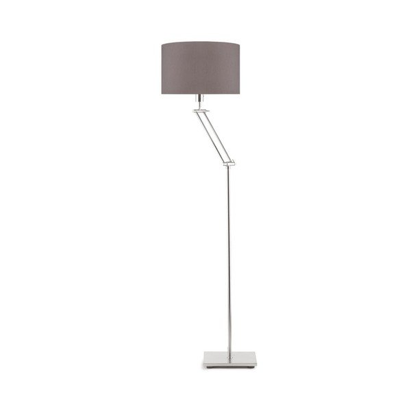 Lampada a stelo grigia con paralume grigio Dublino - Citylights