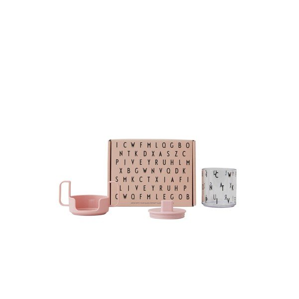 Tazza per bebè rosa Cresci con la tua tazza Grow with Your Cup - Design Letters-image-3