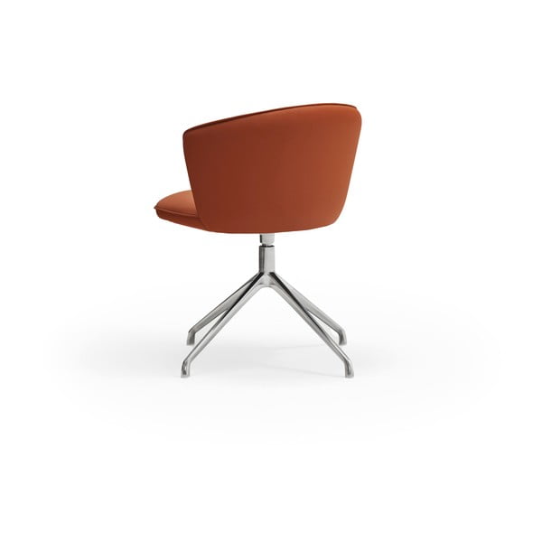 Set di sedie da pranzo arancione in imbottito 2 pz Add – Teulat-image-3