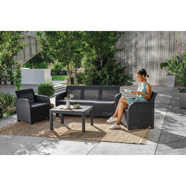 Set da giardino grigio Rosali - Keter-image-4