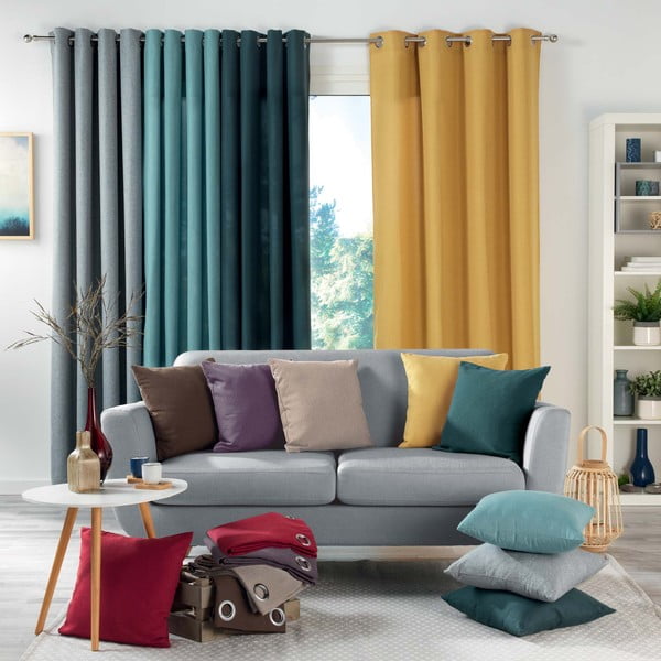 Tenda blu 140x280 cm Meliane - douceur d'intérieur-image-3