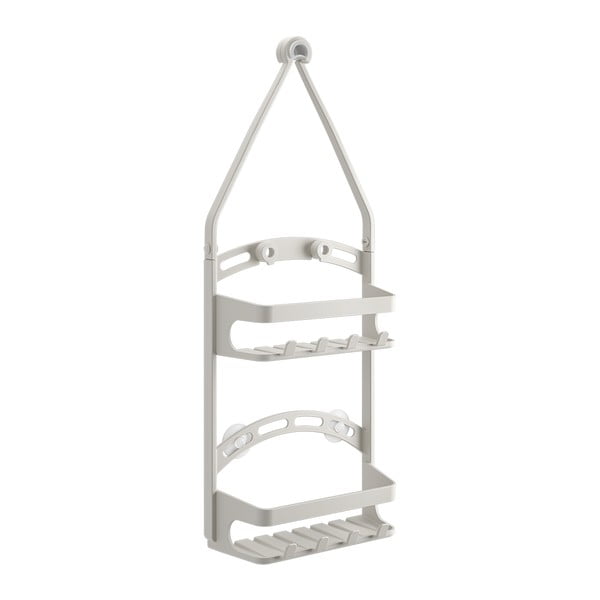 Mensola da bagno da appendere grigia in plastica – Metaltex