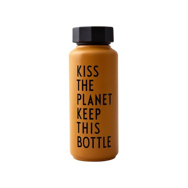 Bottiglia termica arancione , 500 ml Kiss - Design Letters