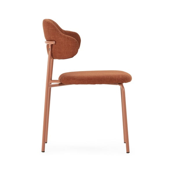 Sedie da pranzo in set color terracotta 4 pz Adriel – Marckeric-image-3