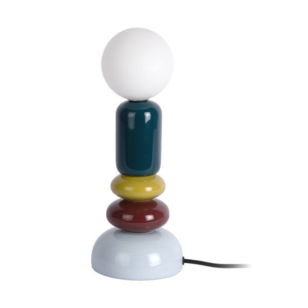 Lampada da tavolo in ceramica (altezza totale 34 cm) Burano – Leitmotiv