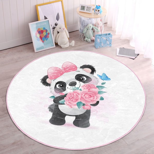 Tappeto bianco per bambini ø 100 cm Comfort - Mila Home-image-4