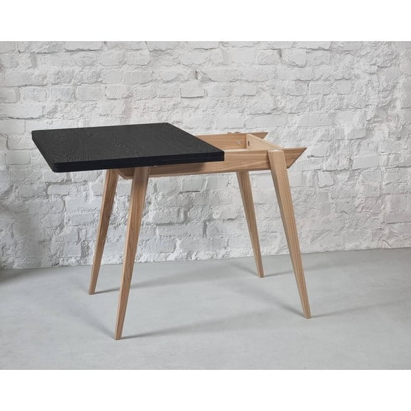 Tavolo da pranzo con piano effetto frassino allungabile 65x90 cm Envelope – Ragaba-image-1