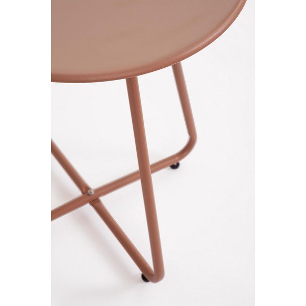 Tavolino da giardino rotondo in acciaio ø 45 cm Jable – Bizzotto-image-1