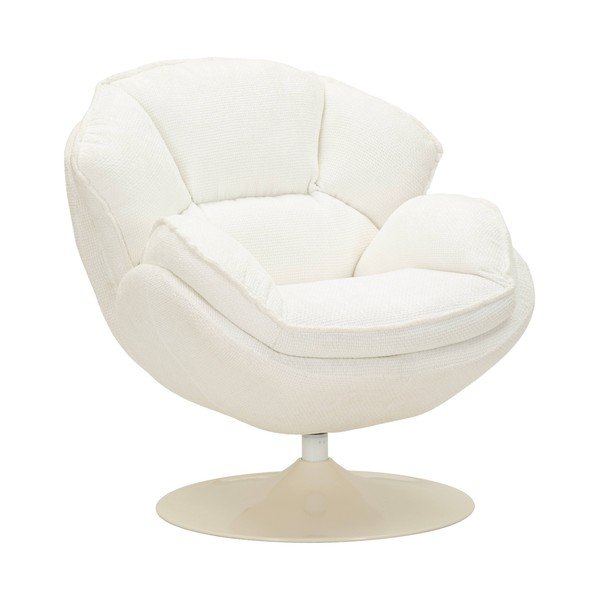 Poltrona bianca girevole Retro Style – Mauro Ferretti