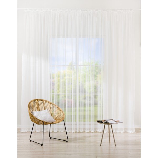Tenda bianca 140x245 cm Como - Mendola Fabrics-image-1