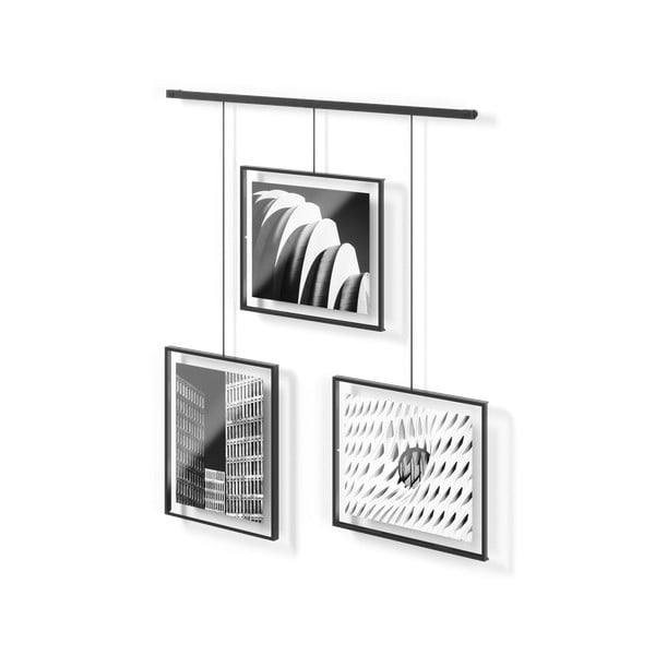 Cornici da parete in metallo nero in set di 3 pezzi 73x82 cm Exhibit - Umbra-image-3