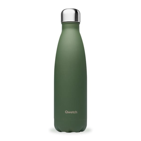 Bottiglia verde da viaggio in acciaio inox 500 ml Granite - Qwetch