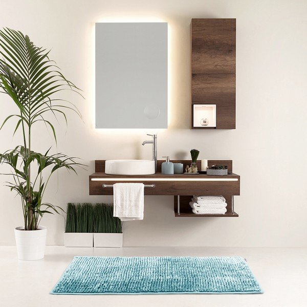 Set di 2 tappetini da bagno blu Bati - AmeliaHome-image-1