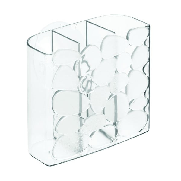 Bicchierino trasparente per spazzolino autodrenante , 11 x 6 cm Pebblz - iDesign