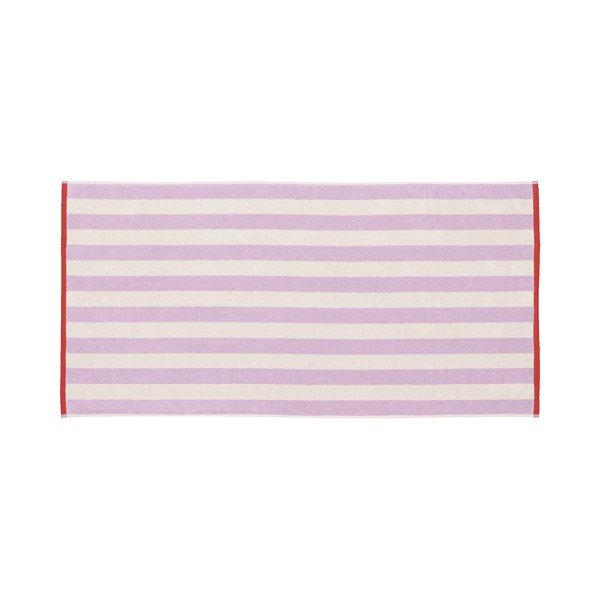 Asciugamano tipo terry lavanda/color crema in cotone 70x140 cm Gobo – noo.ma-image-2