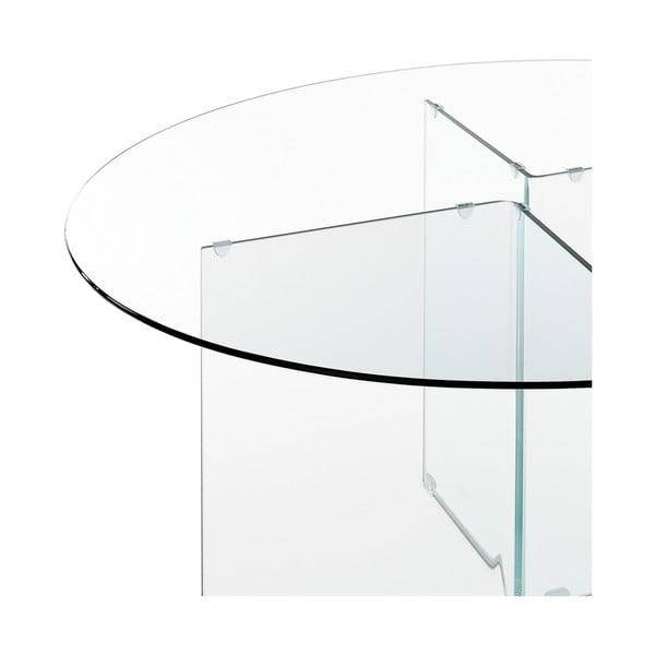 Tavolo da pranzo rotondo in vetro ø 130 cm Kaya – Tomasucci-image-2