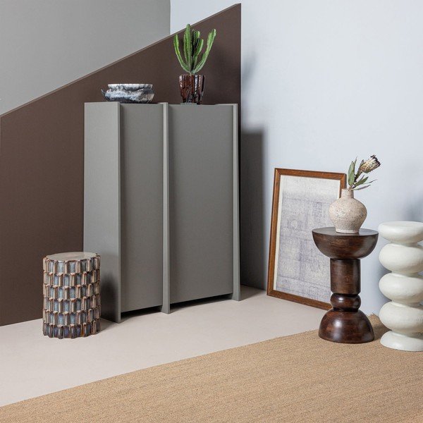 Tavolino rotondo in mango massiccio ø 46 cm Emel – WOOOD-image-2