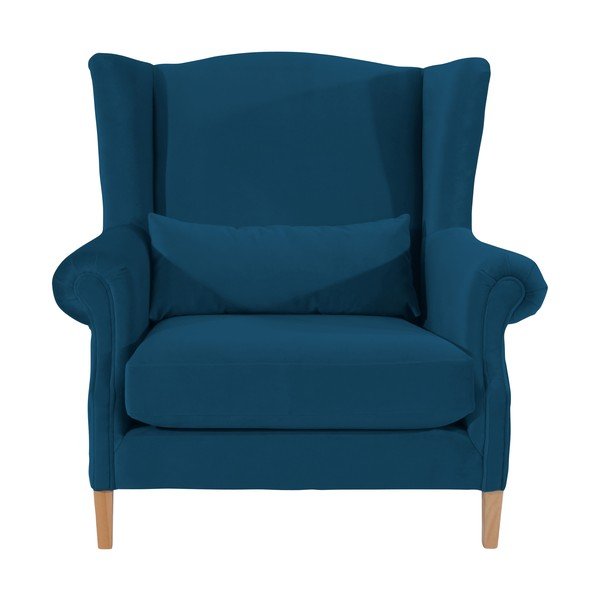 Poltrona in velluto blu petrolio Velvet Harvey - Max Winzer-image-2