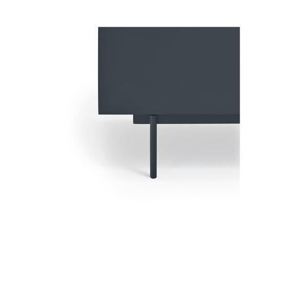 comodino in rovere decorato in colore antracite-naturale Otto - Teulat-image-4