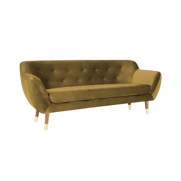 Divano a due posti in oro Amelie - Mazzini Sofas-image-2
