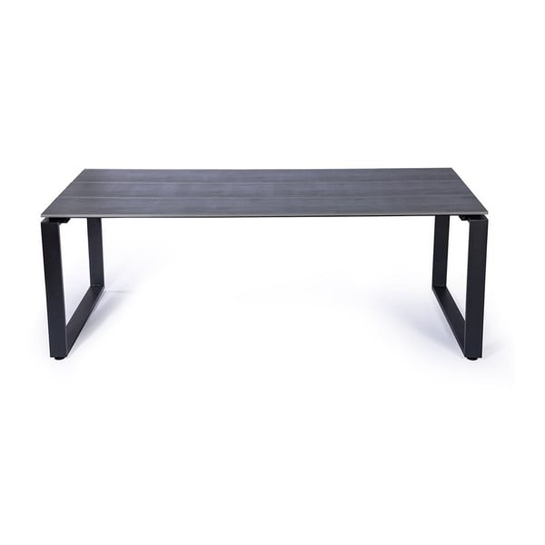 Set di 4 sedie da pranzo in rattan Gabriela e tavolo nero Strong - Bonami Essentials-image-1