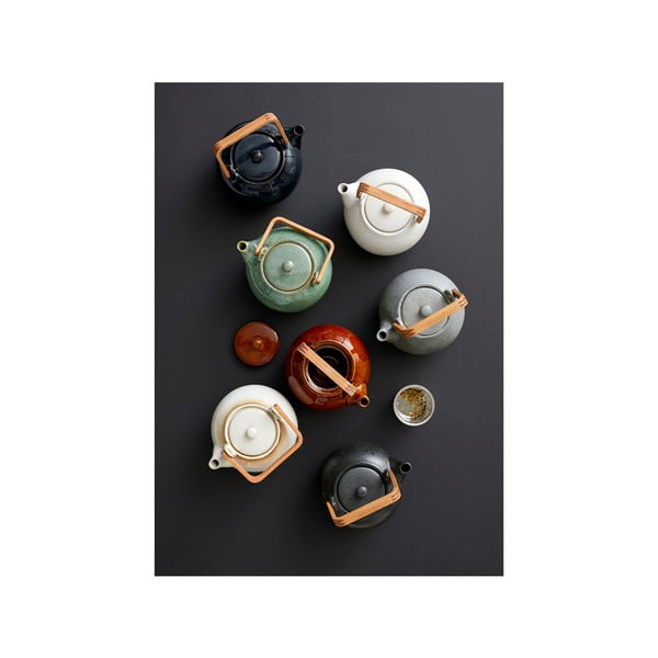 Teiera color ambra in ceramica con filtro 1,2 l Gastro Amber – Bitz-image-3