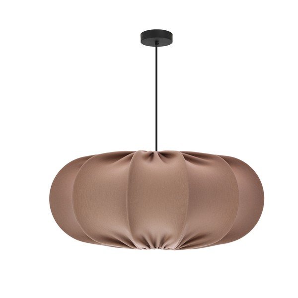 Lampadario marrone con paralume in tessuto ø 52 cm Cafee – Candellux Lighting-image-3