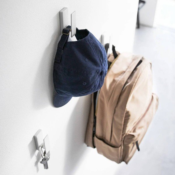 Set di ganci da parete bianchi in metallo 3 pz Tower – YAMAZAKI-image-4