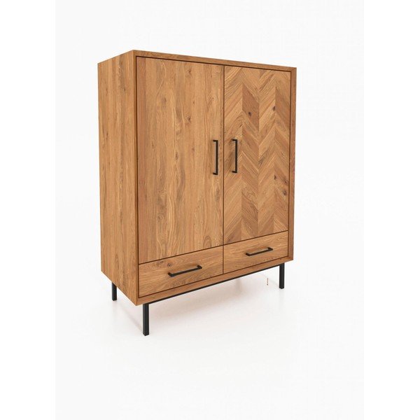 Mobile in legno di quercia di colore naturale 97x125 cm Abies - The Beds-image-2