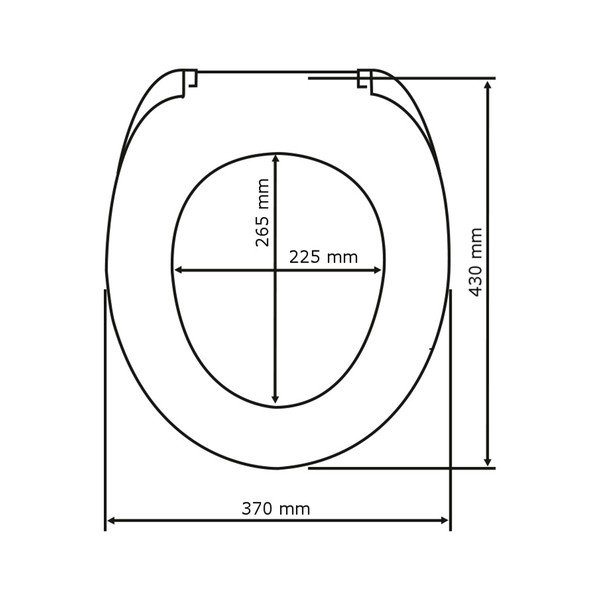 Sedile WC , 43 x 37 cm Bavarian Hearts - Wenko-image-3
