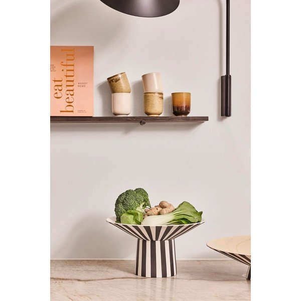 Ciotola bianca e nera/beige in gres ø 30 cm Toppu – OYOY Living Design-image-1
