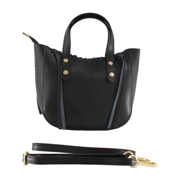 Borsa in pelle nera Anna - Chicca Borse-image-3