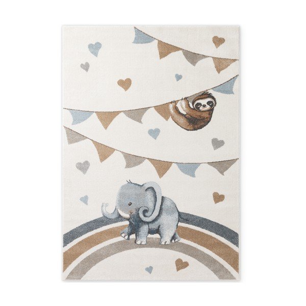 Tappeto per bambini crema 120x170 cm Walk like an Elephant Rainbow Party - Villeroy&Boch