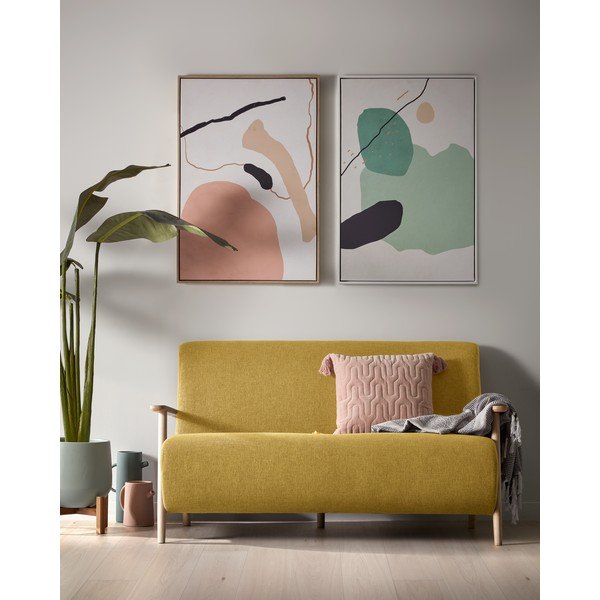 Vaso verde con supporto, altezza 36 cm Denpasar - Kave Home-image-4