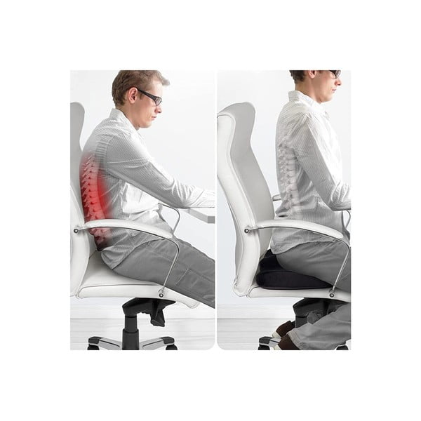 Cuscino ergonomico con imbottitura in memory foam 35x45 cm – Mila Home-image-3