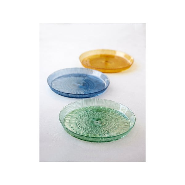 Piatto da portata in vetro blu ø 30 cm Kusintha - Bitz-image-4